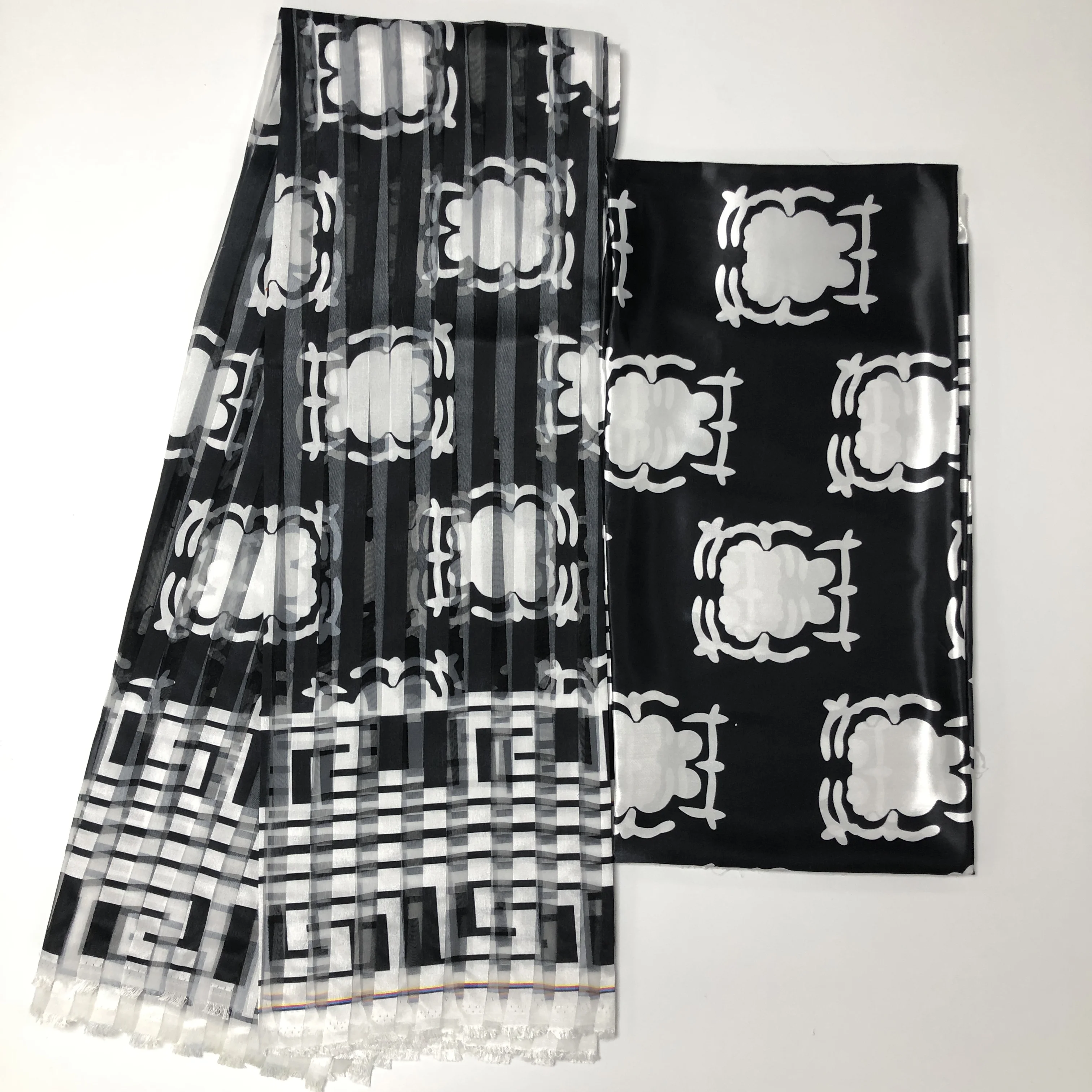 2020 горячая Распродажа лента из органзы с Африканским принтом плотная ткань 4 Ярда