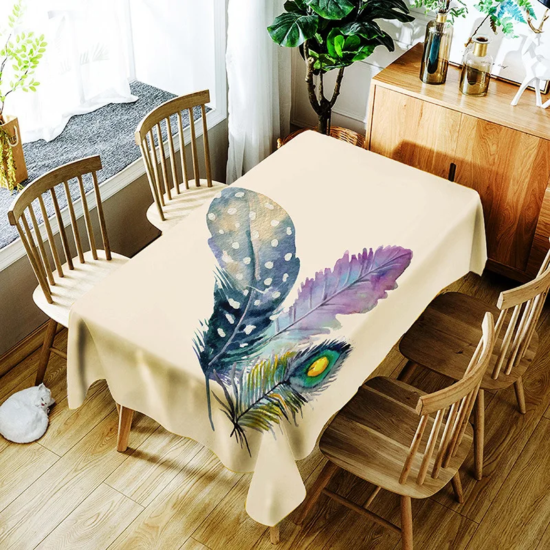 

PVC deer pattern printing washable tablecloth