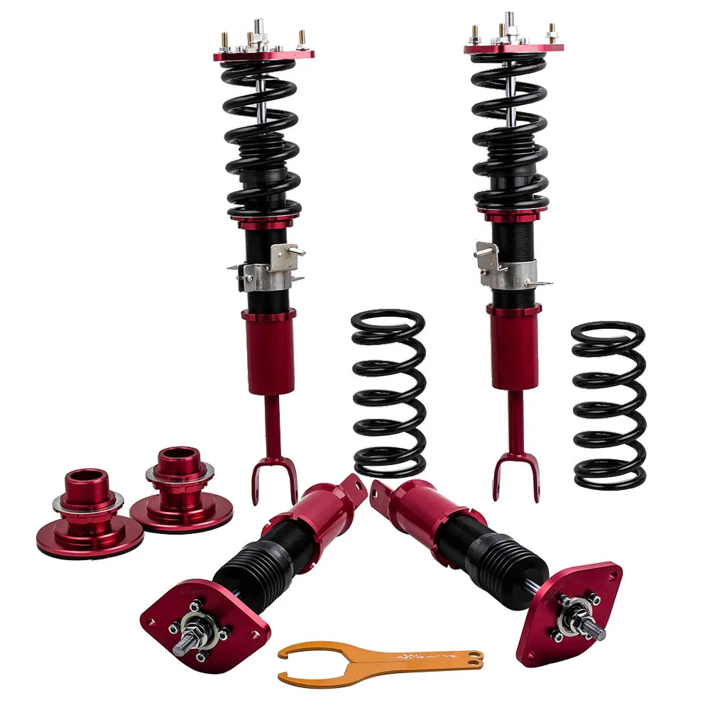 

Coilovers Shocks Absorbers Suspension Kits For Nissan 350Z Z33 2003-2008 Adj. Height Lowering Coilovers Shock Kits Red