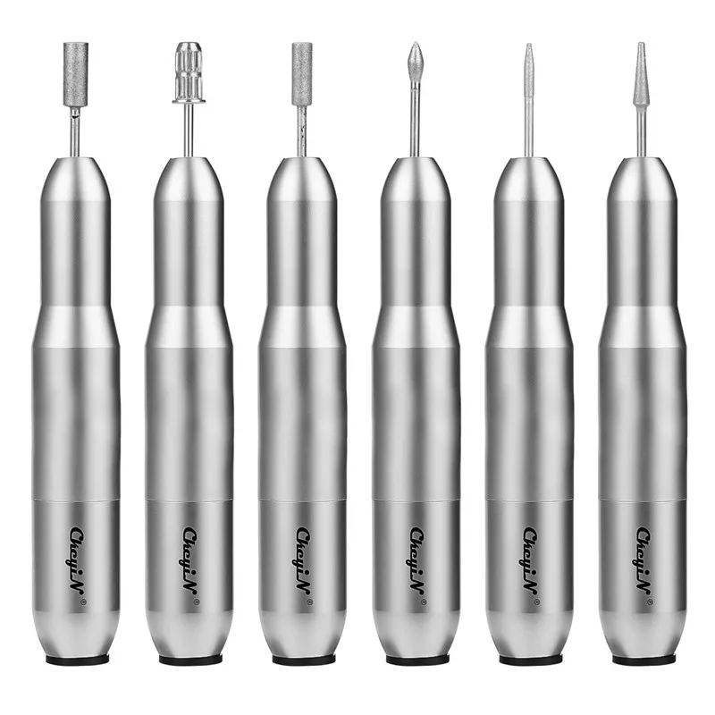 

6 In 1 Electric Nail Drill Machine Pedicure Manicure Drill Set Milling Cutters Nail File Polishing Nail Art Pen Equipment