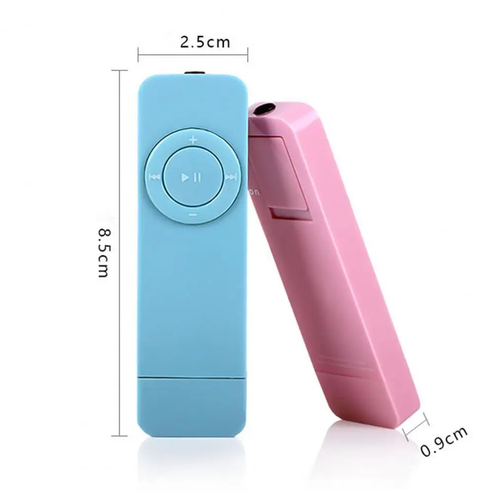 

MP3 Player Stylish Rechargeable Mini Portable Music Media for Home