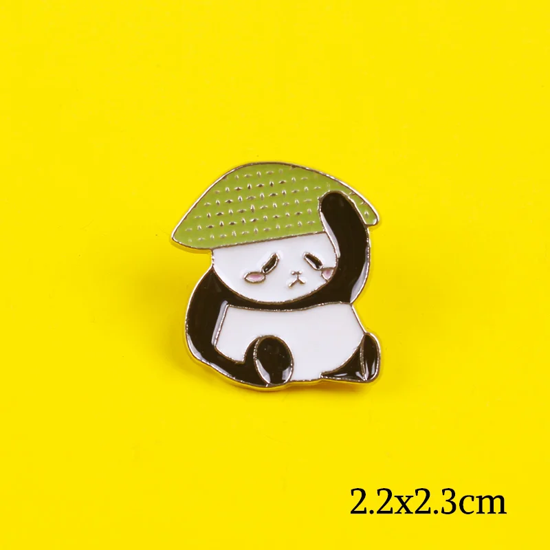 Lovely Animals Pins And Brooches Panda Bear Zinc Alloy Pin Badges Hat Backpack Accessories Lovers jewelry Gift for lover | Дом и сад