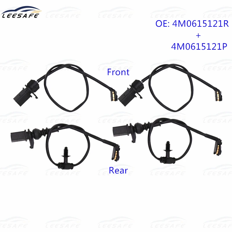 trailer brakes 2PCS Front Axle Brake Pad Wear Sensor 4H0615121 4H0615121P for AUDI A6 A7 A8 Quattro S6 S8 Auto Brake Alarm Sensing Line trailer brakes