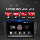 Автомагнитола 2DIN для Seat Ibiza 6j 2009 2010 2012 Android 11, видеоплеер, мультимедиа, 32 ГБ, GPS, RDS, FM, AM, навигация