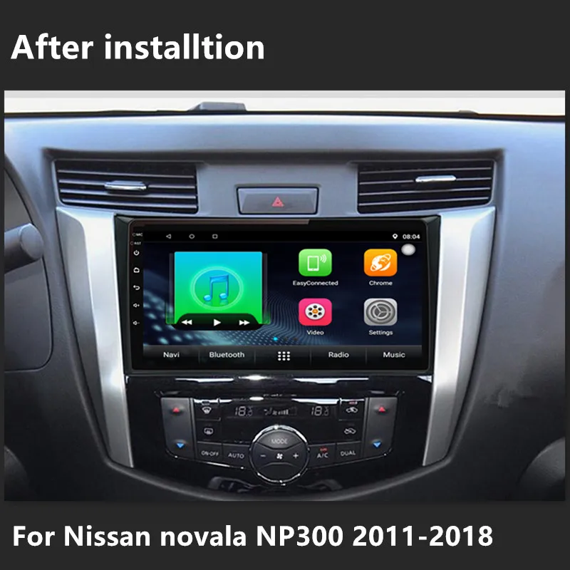 2din автомобильный Android8.1 стерео радио gps навигации плеер для Nissan navara np300 2011 2018 с WI FI FM