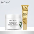 Набор для лечения акне JoyPretty, глиняная маска для лица с зеленым тройником, против прыщей, крем для удаления шрамов от акне, уход за раковиной