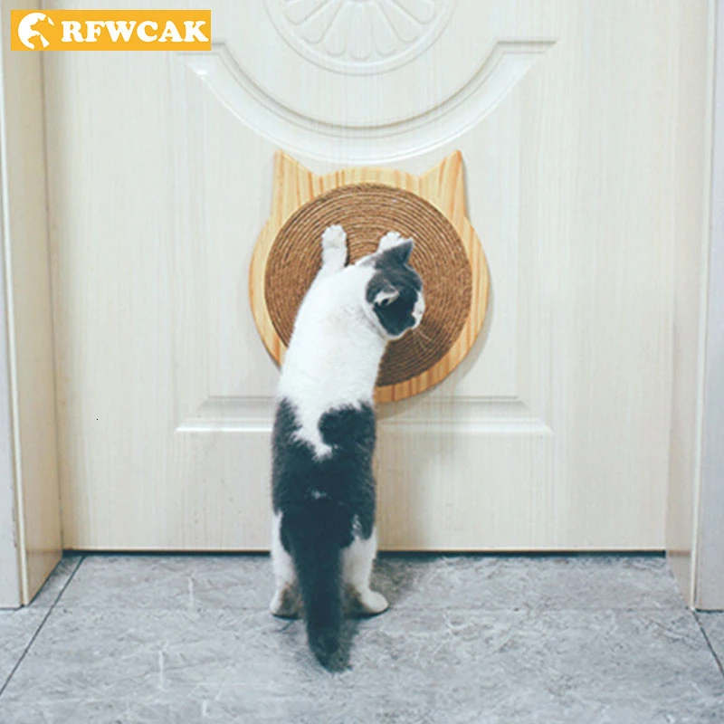 Вертикальная кошачья Когтеточка RFWCAK с присоской искусственная игрушка котята