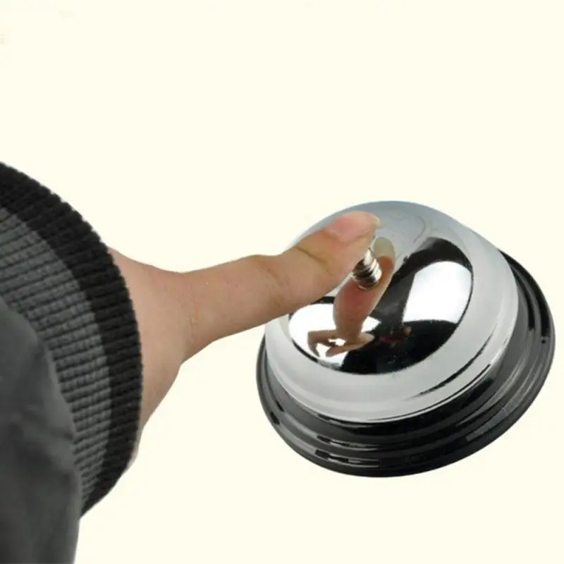 

1Pcs New Desk Kitchen Hotel Counter Reception Restaurant Bar Ringer Call Bell Service Ring 8.5cm Kitchen Tools