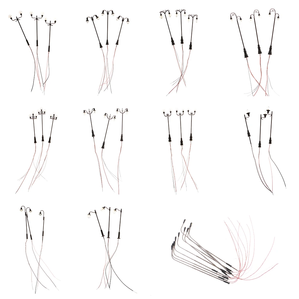 3 шт. Хо масштабная модель макет садовые фонари лампа фонаря идеально подходит