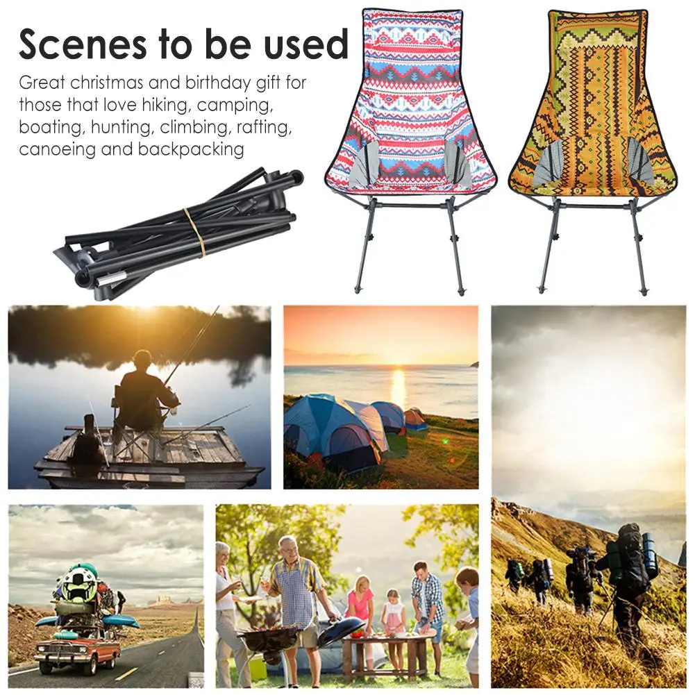 Satılık Taşınabilir Alüminyum Alaşım Kamp Sandalyesi Ultralight Katlanır Sandalye Için Taşıma çantası Ile Açık Havada Plaj Balıkçılık