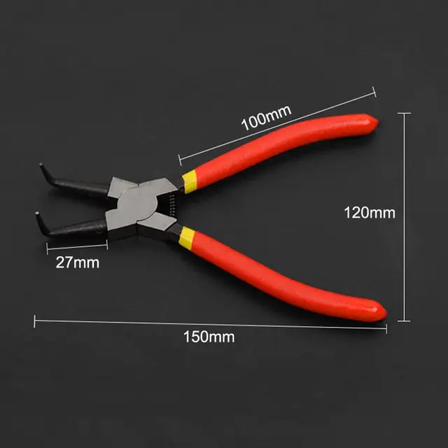 Portable 7" Internal External Pliers Retaining Clips Multifunctional Snap Ring Circlip Pliers For Hand Tool 5