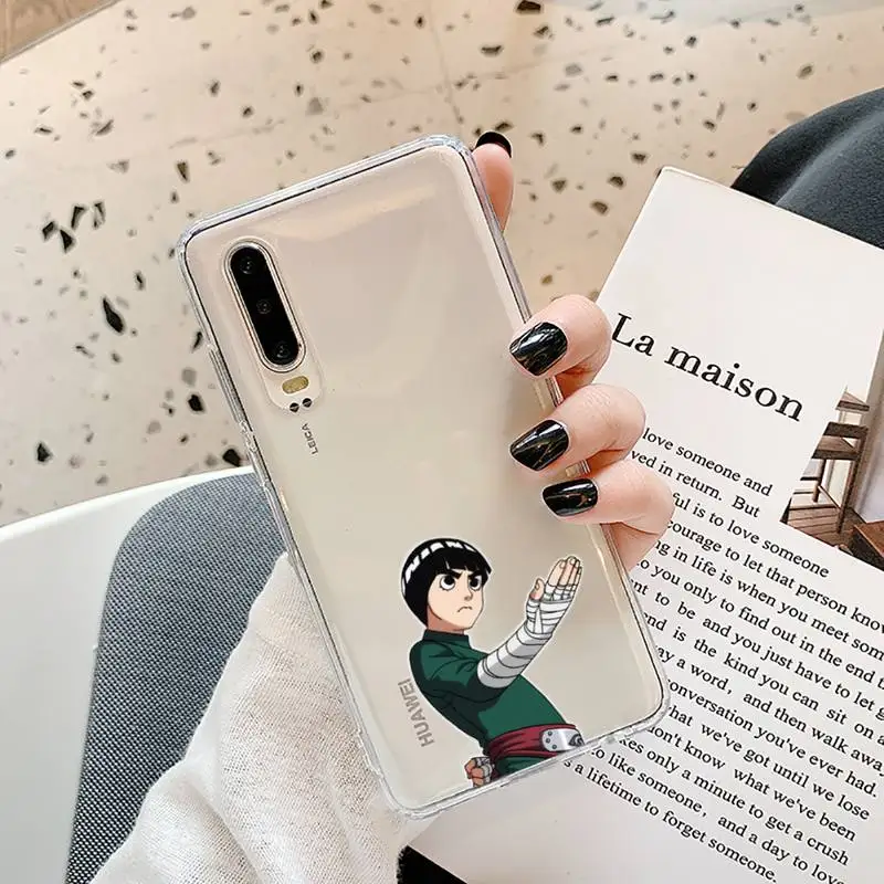

Rock Bruce Lee Phone Case Transparent for Samsung A71 S9 10 20 HUAWEI p30 40 honor 10i 8x xiaomi note 8 Pro 10t 11