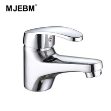 MJEBM Bathroom Basin Faucet Chrome Single Handle Kitchen Sink Faucet Cold and Hot Mixer Water Tap Wash Faucet