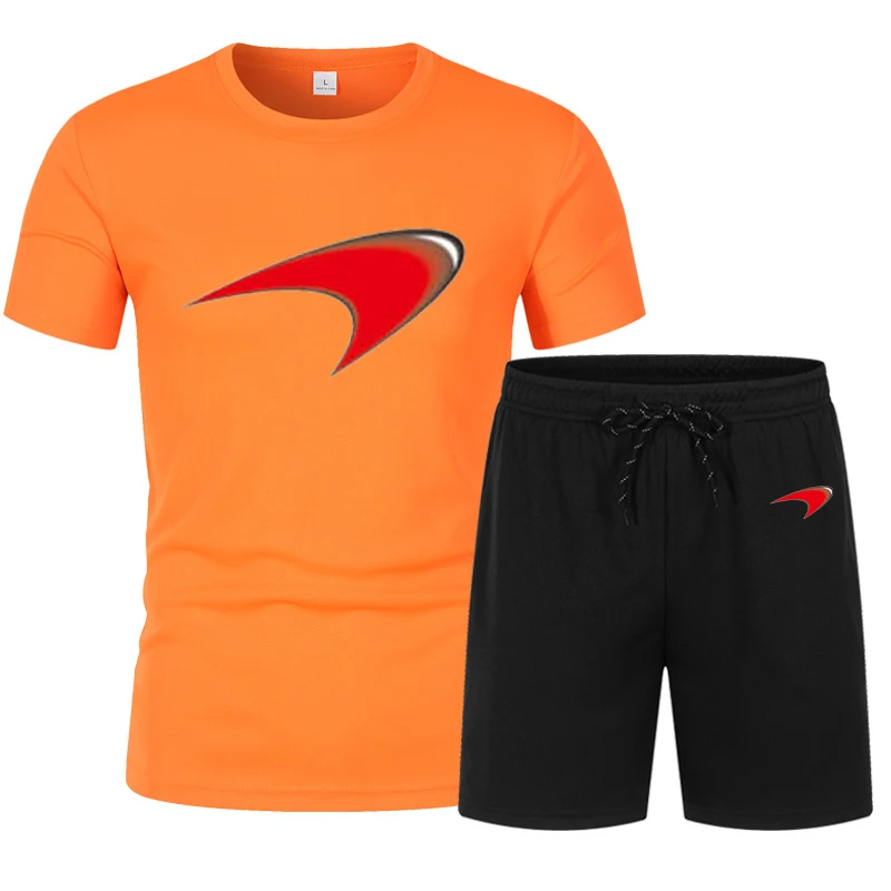 

2021 new hot sale men's track suit summer sportswear two-piece T-shirt shorts brand track suit men's sportswear sportswear