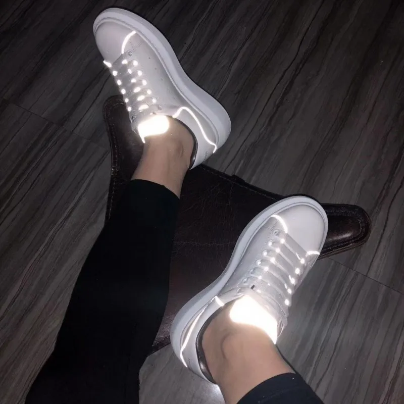 Новые женские Fuorescent на платформе Туфли из натуральной кожи Спортивная обувь для