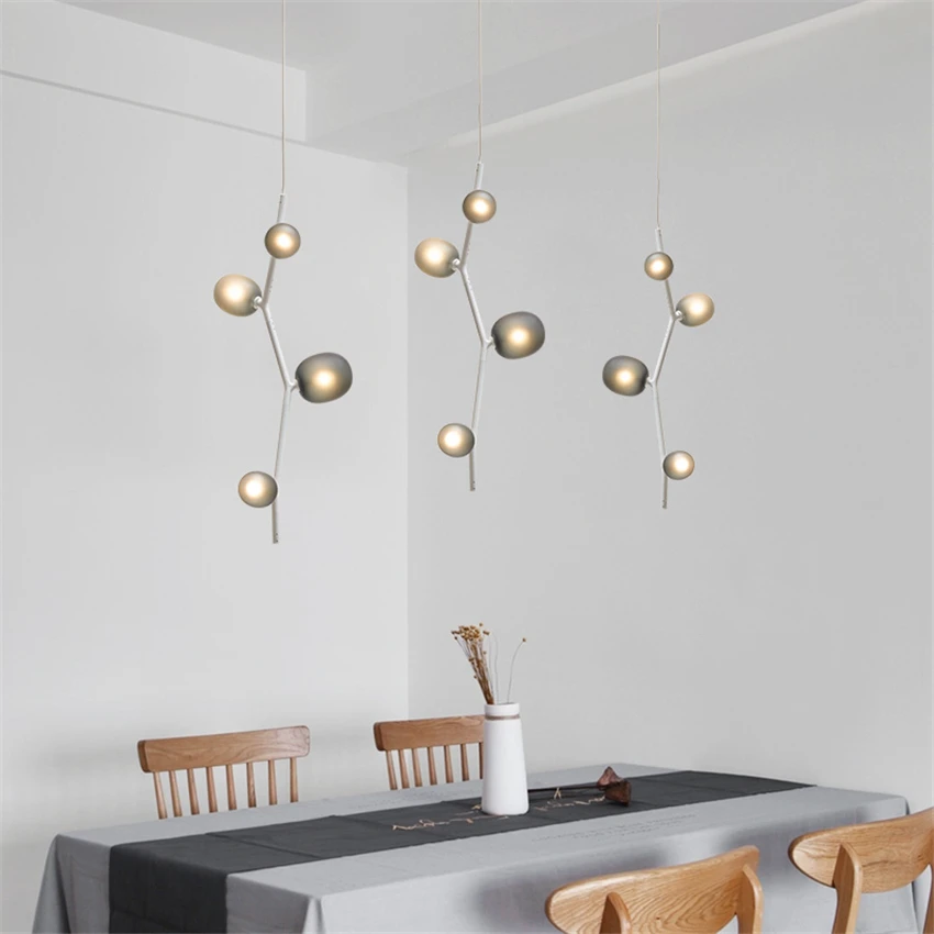 Offerte Modern Magic Bean Lampade A Sospensione Molecolare Ristorante Cafe Soggiorno Art Deco Bar Bancone Negozio Di Abbigliamento Lampade A Sospensione Per Interni