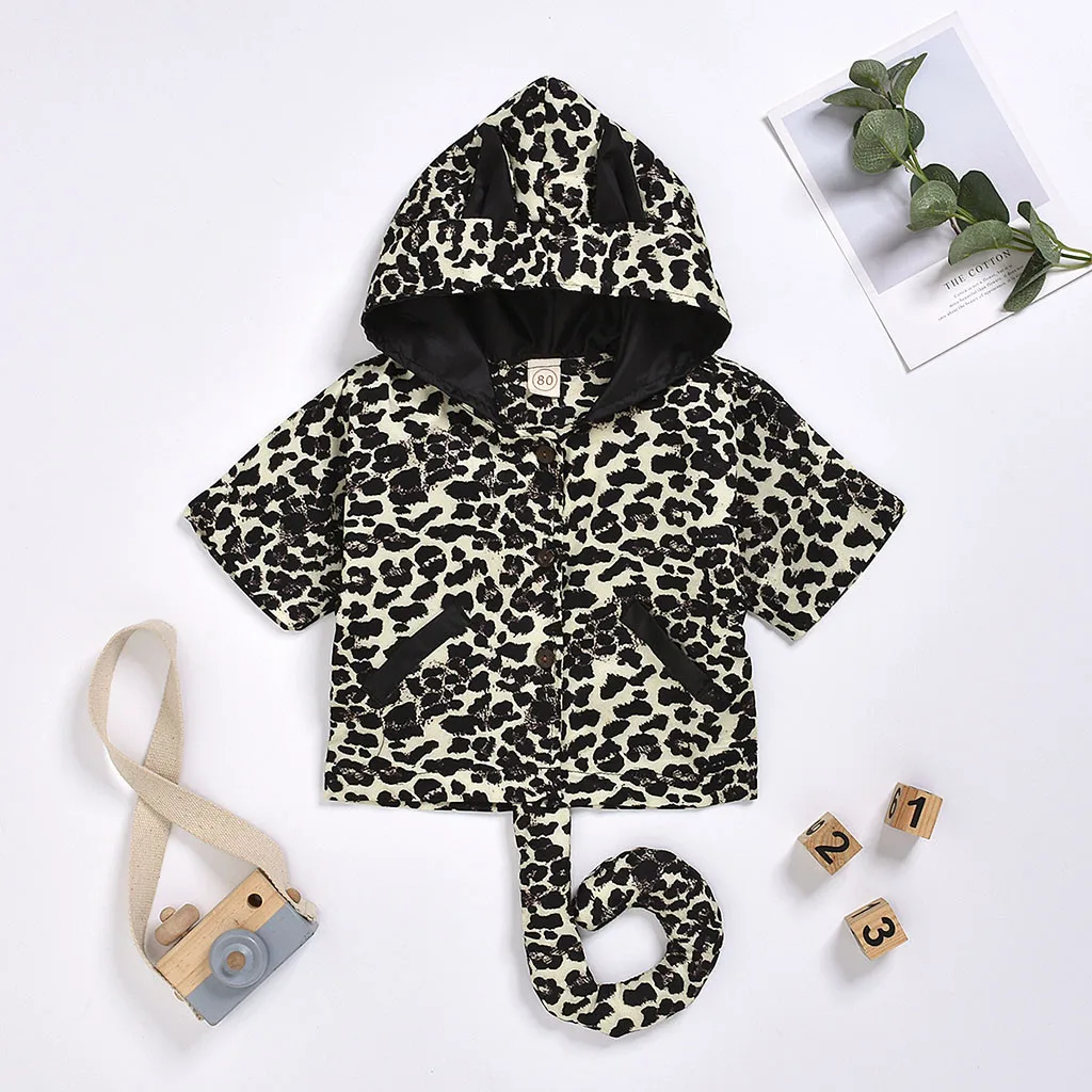 Осенне-зимнее пальто для девочек SAGACE теплая верхняя одежда с капюшоном и милым