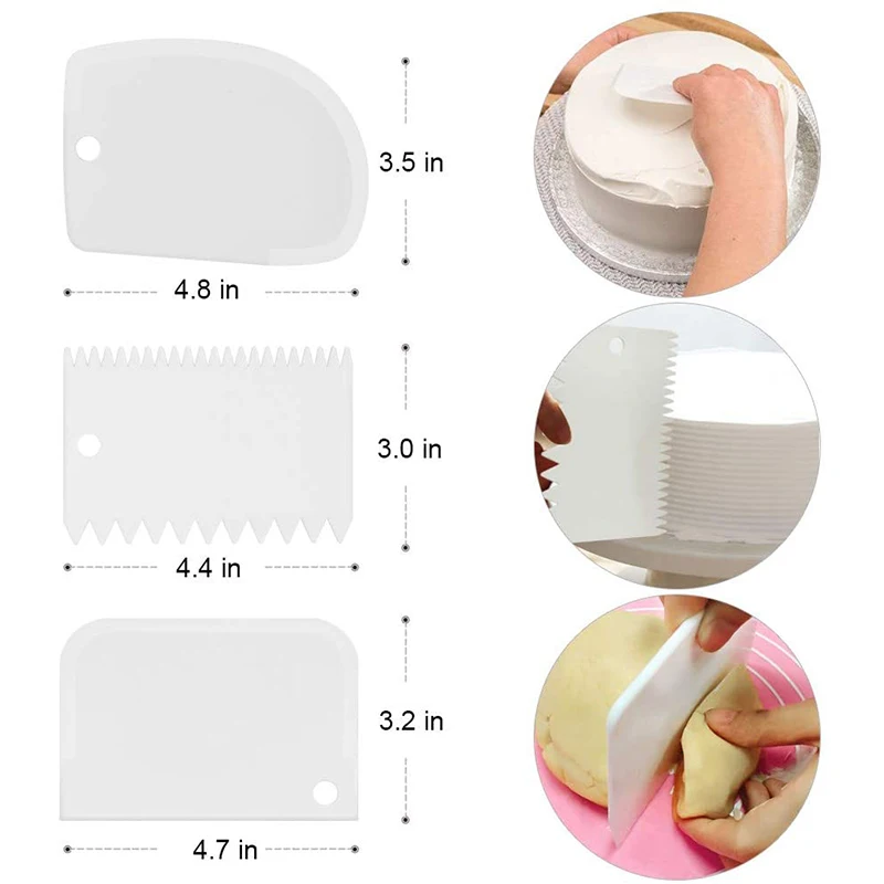 

10 Inch Plastic Cake Turntable Rotating Cake Anti-skid Decorating Cream Cakes Stand Rotary Table Kitchen DIY Pan Baking Tools