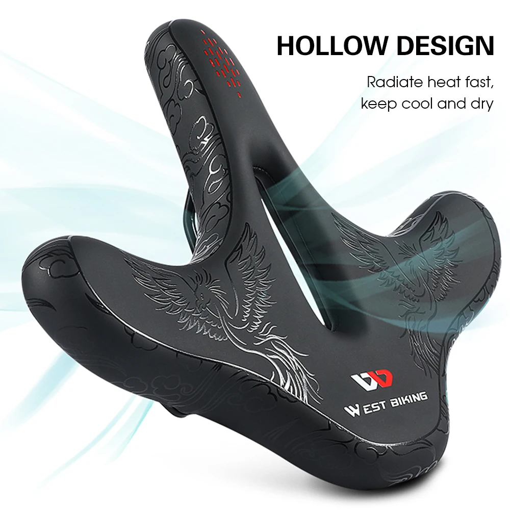 

Водонепроницаемое женское седло для велосипеда, широкое седло, удобная подушка для горного велосипеда для мужчин, женщин, мужчин, дорожный ...