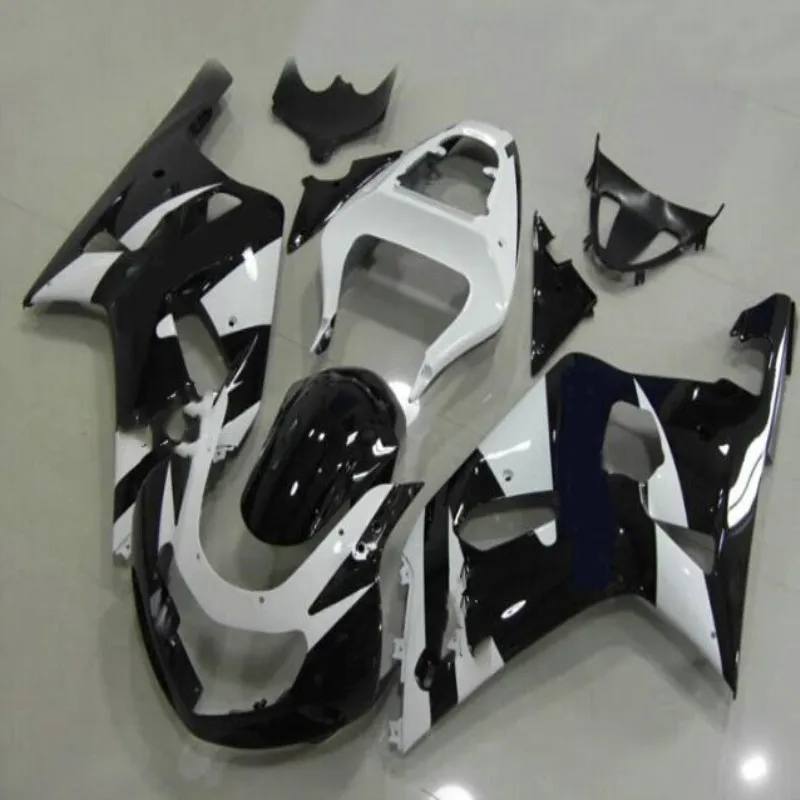 

Black White Fairing Kit For A GSX-R1000 GSXR1000 GSXR 1000 K2 K1 00 01 02 2000 2001 2002 Fairings new