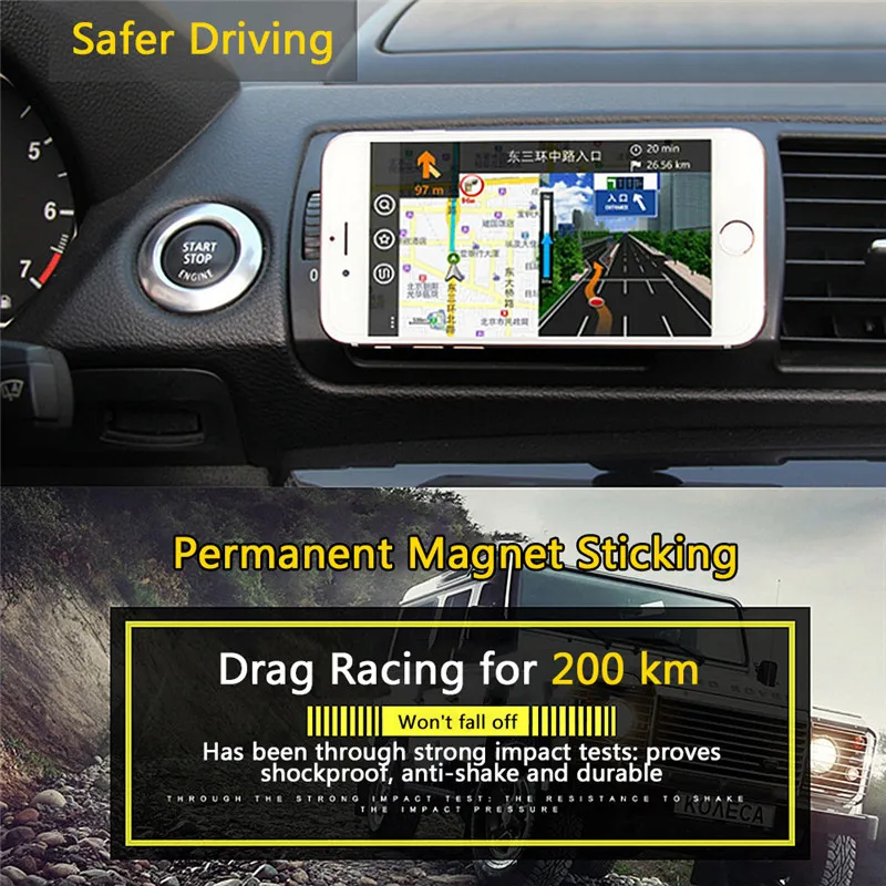 

Magnetic Car Phone Holder For iPhone Samsung Magnet Mount 360 Rotation Car Holder for Phone in Car Phone Holder Stand