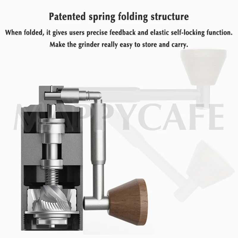 値段 Timemore栗ナノポータブル折りたたみマニュアル研削盤ハンド鋼コアステンレスコーヒー豆ナッツグラインダー