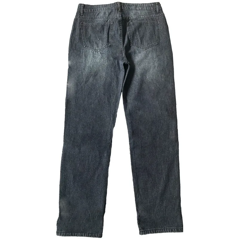 

Fashion Chic Woman jeans high waisted 2021 Straight cute female denim pants trousers vintage printed women jeans women pants