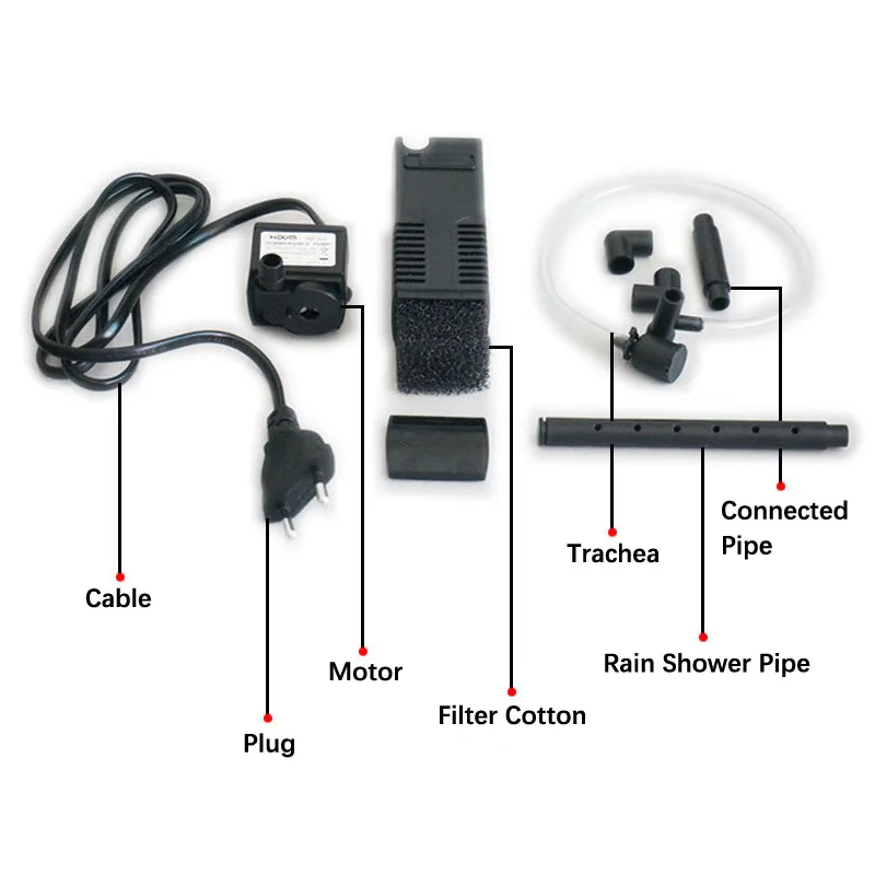 Погружной фильтр для аквариума внутренние фильтры насос 3 в 1 биологические с