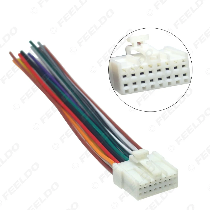 Автомобильная стереомагнитола FEELDO 16 контактный провод жгут проводов для Mitsubishi