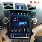 Автомобильный мультимедийный видеоплеер, экран 12,1 дюйма Tesla 128 ГБ ROM для Toyota Highlander 2009 2013 Android GPS 2 Din Радио стерео