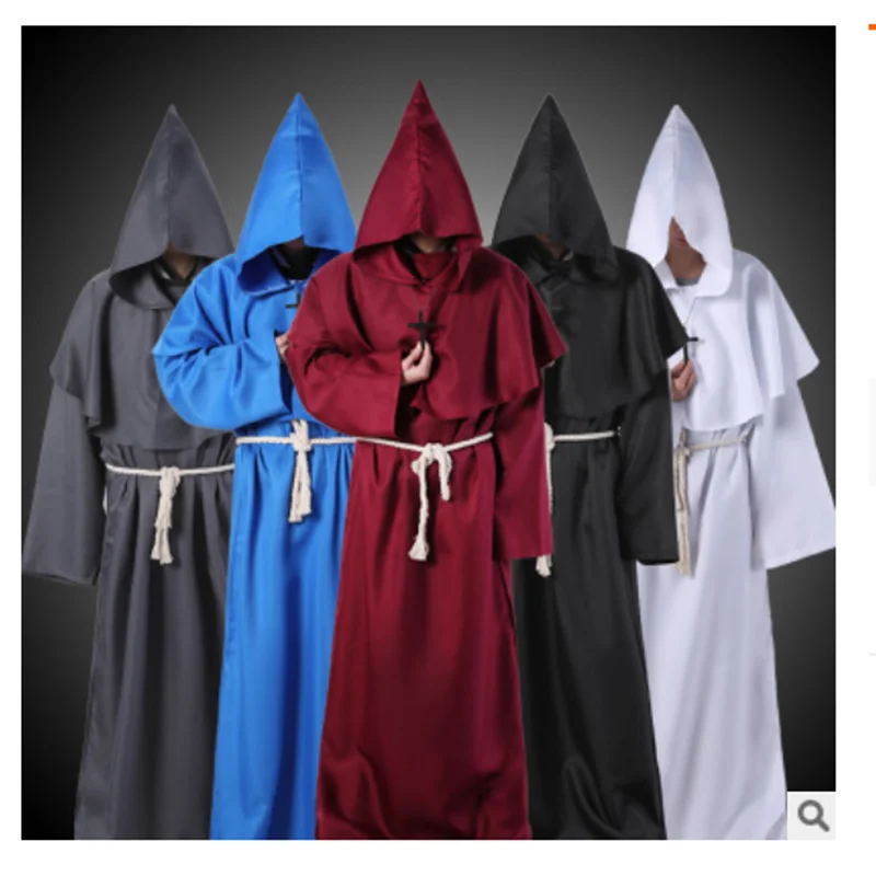 Ужас мрачный жнец средневековый винтажный монах косплей Хэллоуин костюм для