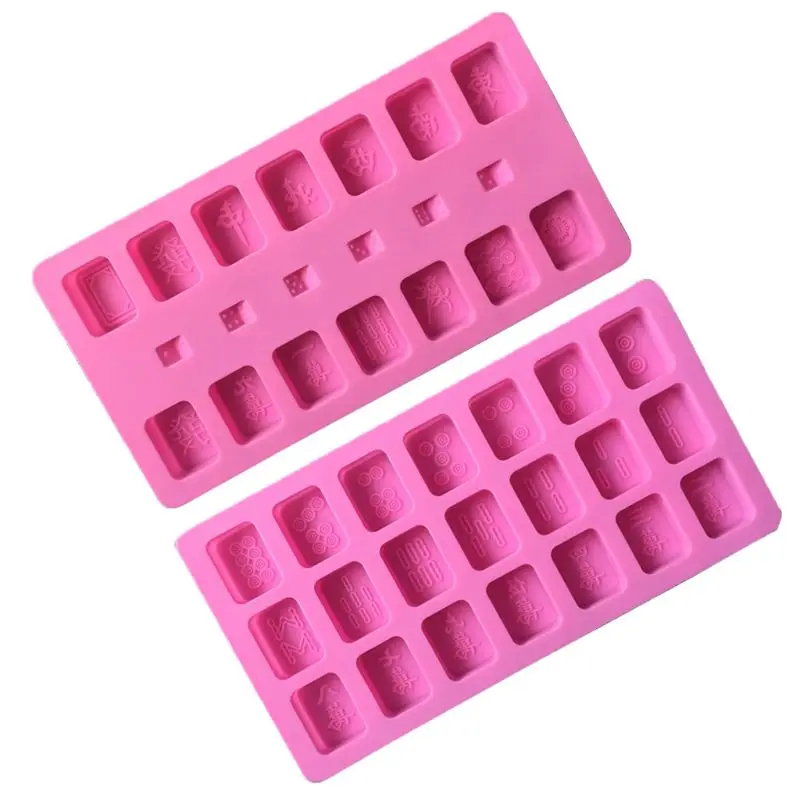 2 шт./компл. Китайский Маджонг силиконовая форма для торта с мастикой конфетная