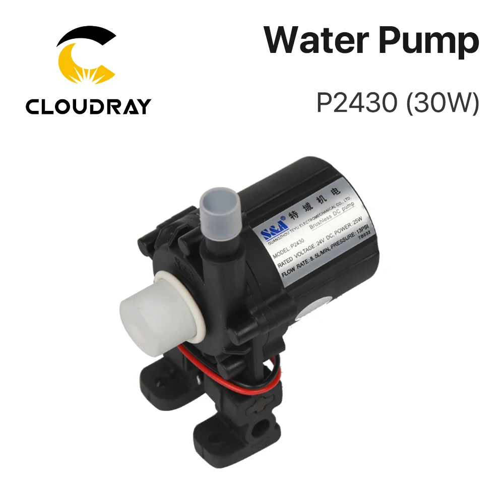 

Cloudray Water Pump P2430 P2450 P24100 for S&A Industrial Chiller CW-3000 AG(DG) CW-5000 AH(DH) CW-5200 AI(DI)