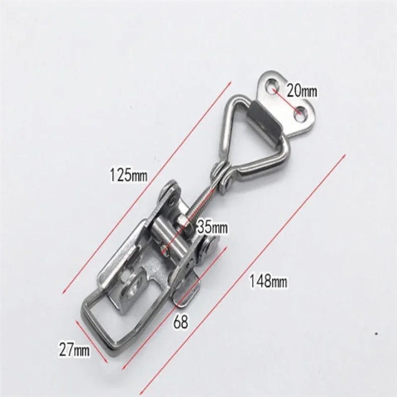 SUS 304 stainless steel adjustable locking Spring Loaded Toggle Case Box Chest Trunk Latch Catches Hasp Durable Stainless Steel |