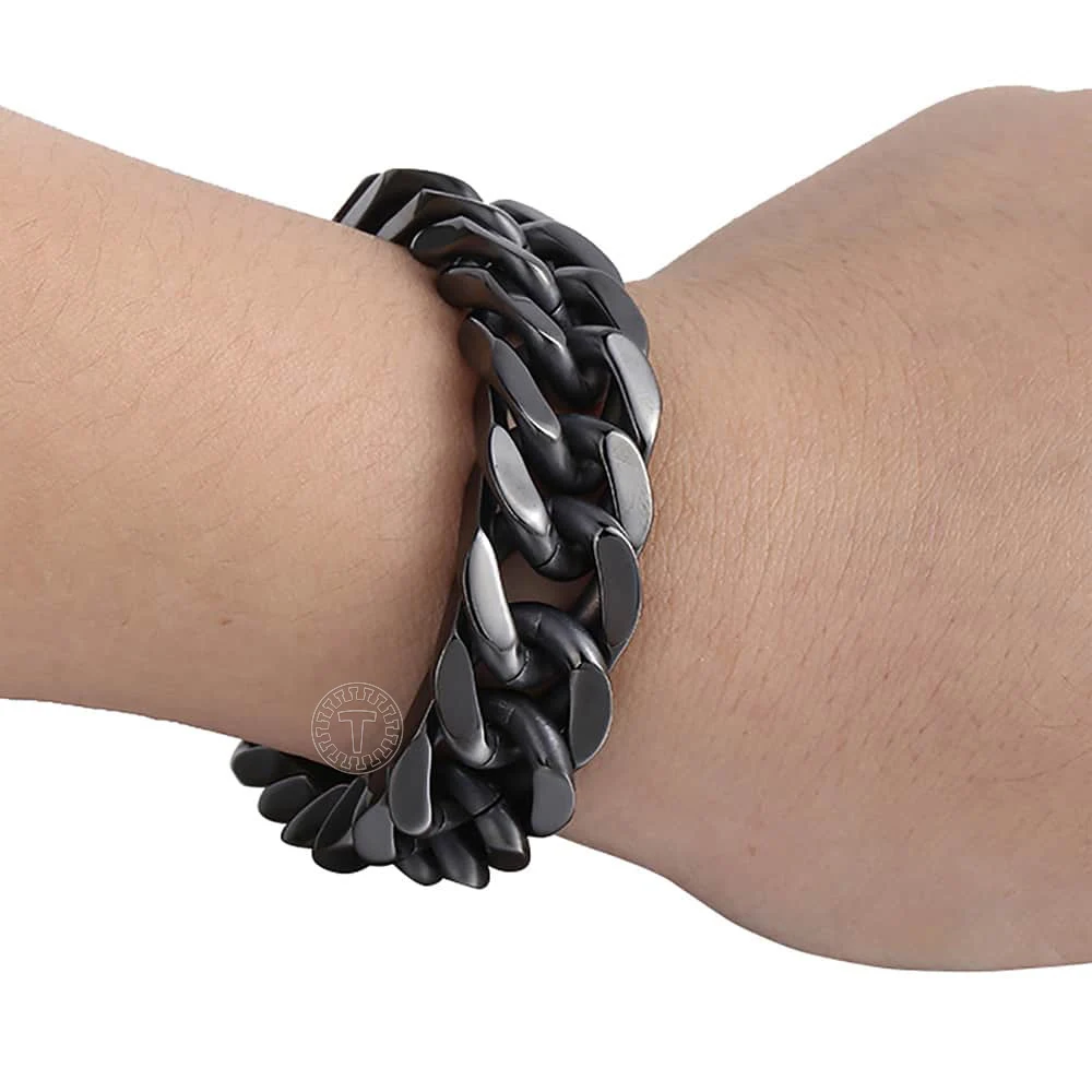 Браслет мужской из нержавеющей стали 316L в стиле хип хоп|Цепочки и браслеты| |