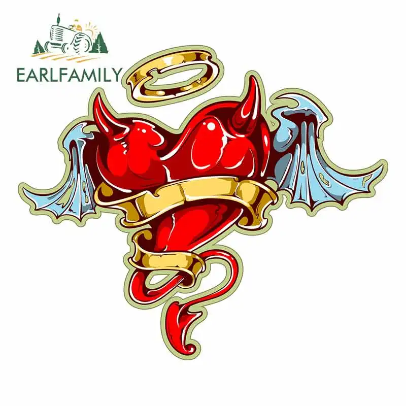 EARLFAMILY 13 см x 11 2 для тату сердца Водонепроницаемая Автомобильная наклейка