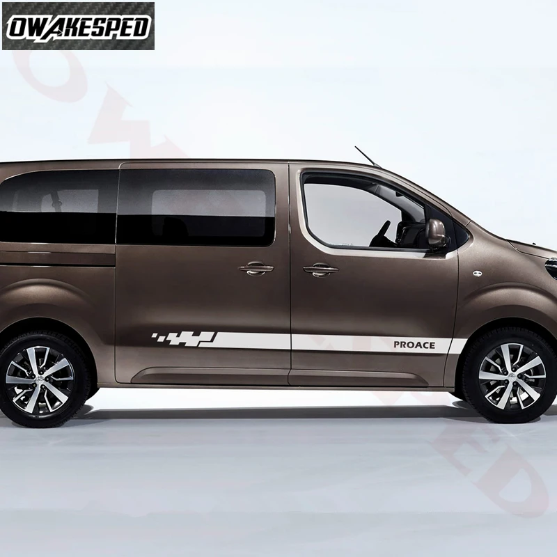 Стайлинг автомобиля наклейка на дверь и боковую юбку для Toyota Proace City Verso декор