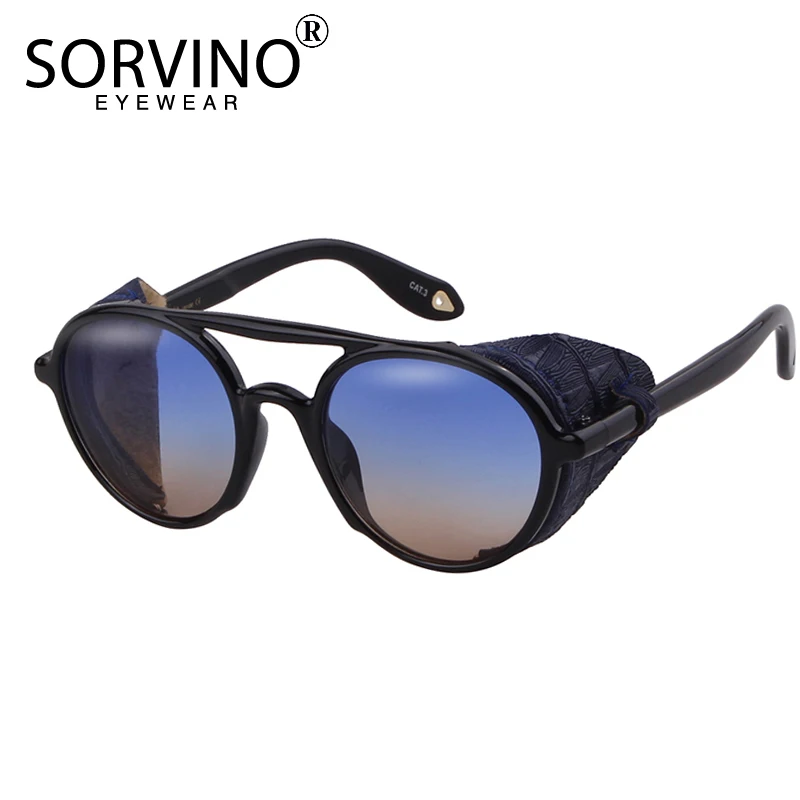 SORVINO Ретро стиль мужские готические овальные солнцезащитные очки женские
