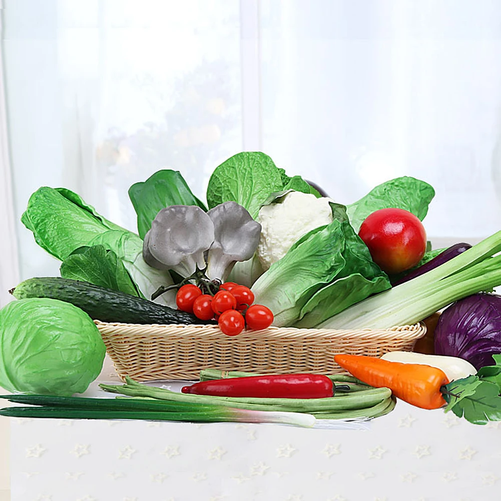 Мульти стиль Моделирование Зеленый овощи дома гостиной украшения Diy поддельные