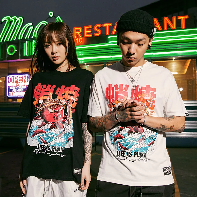 Футболка мужская оверсайз в стиле хип хоп 2019|Мужские футболки| |