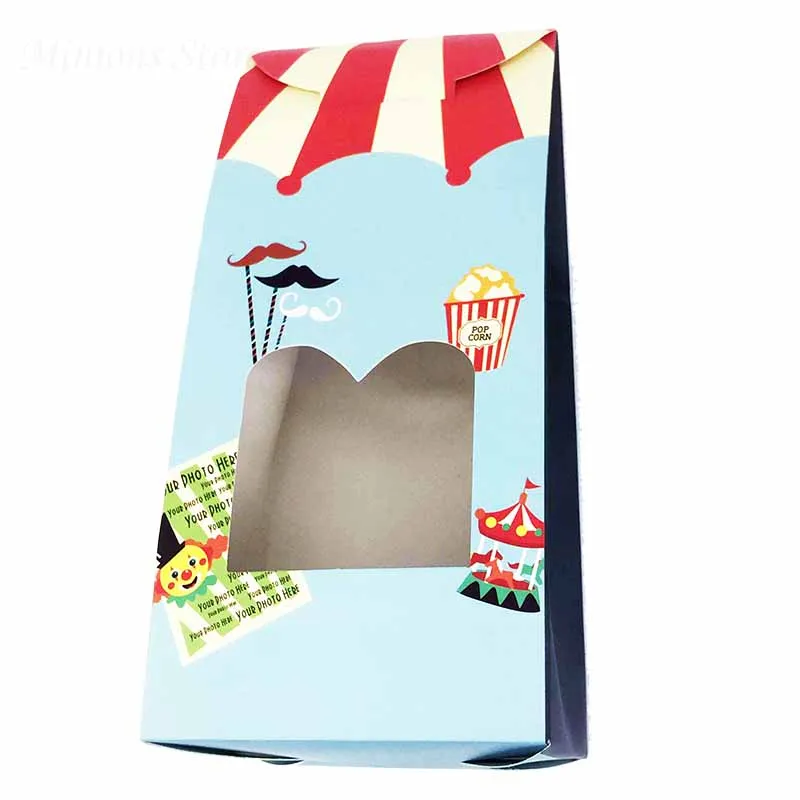 10 шт./лот цирковые тематические товары для вечеринок мультяшная коробка конфет