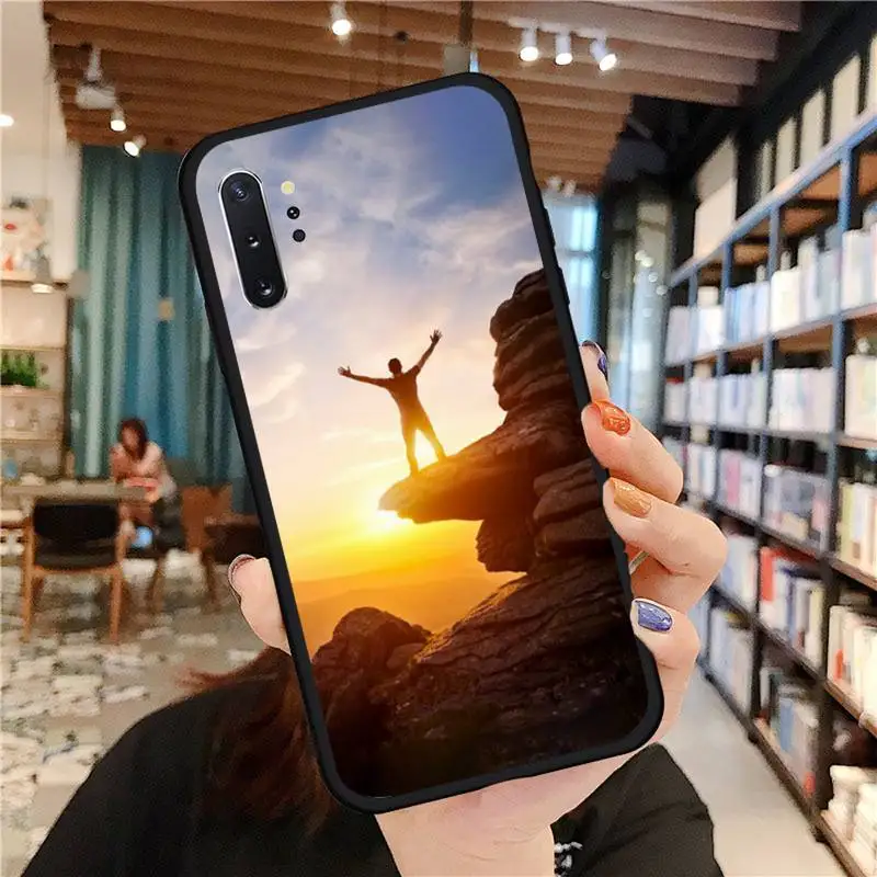 

Dream chasing positive energy inspiring back Phone Case For Samsung A50 A51 A71 A20E A20S S10 S20 S21 S30 Plus ultra 5G M11