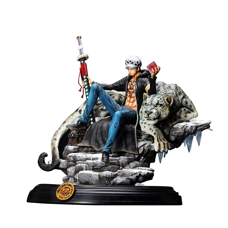 Günstig Ein Stück GK Action Figur Anime Trafalgar Law Schnee Leopard Pvc Modell Sammlung Spielzeug Szene Statue Oversize Desktop Dekoration