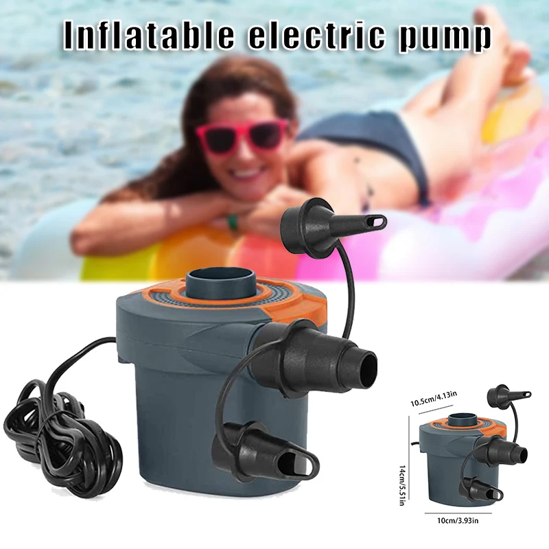 

Multifunctional Inflatable Electric Pump Used to Inflate and Deflate Inflatable Beds Swimming Pool Toys Camping Mats EDF