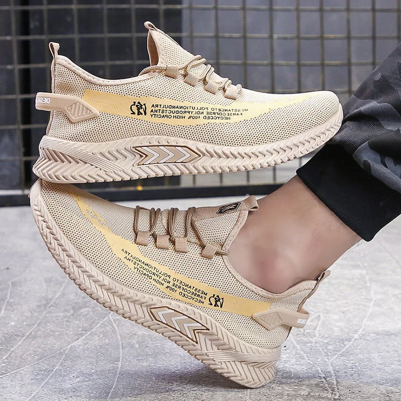 

Fashion Men Sneakers Mesh Casual Shoes Lac-Up Lightweight Vulcanize Shoes Walking Sneakers Zapatillas Hombre 39-44