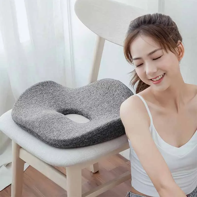 

Youpin Leravan Seat Cushion On Chair Antibacterial Breathable Memory Foam Cushion Home Car Office Chair Cushion