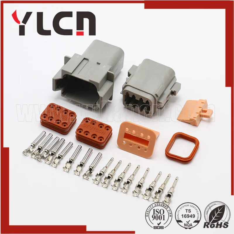 

1 Set DT06-8S DT04-8P 8 Pins Way Waterproof Male Female Cable Automotive Connector Plugs For Cars