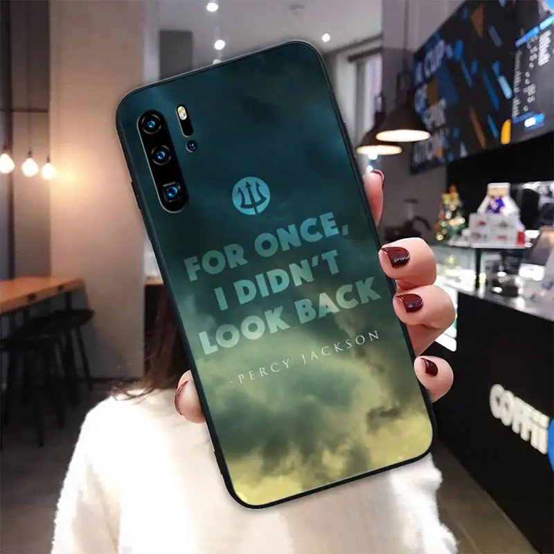

Percy Jackson black soft phone cover case for Huawei P9 lite 2016 2017 P 10 P20 PRO P30 P40 lite P smart 2019 2020 coque