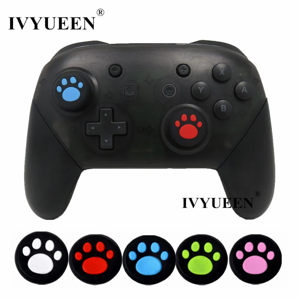 IVYUEEN 4 шт. коготь силиконовые аналоговые ручки большого пальца для Nintendo