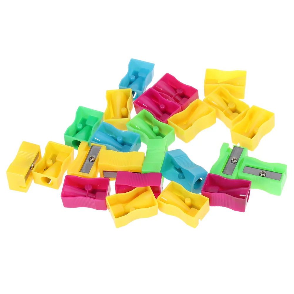 

72pcs Handheld Pencil Sharpener Mini Manual Colorful Pencil Sharpener(Random Color)